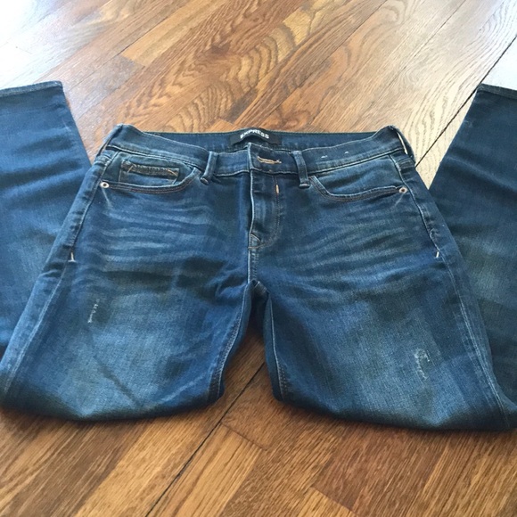 Express Jeans Mid Rise Skinny - Picture 2 of 4